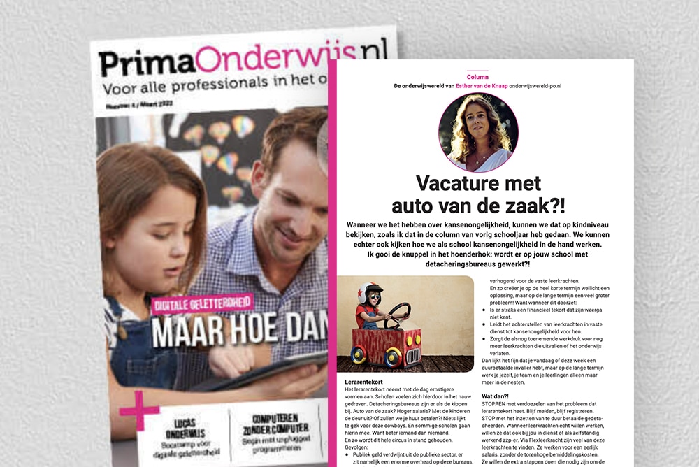 Vacature met auto van de zaak?